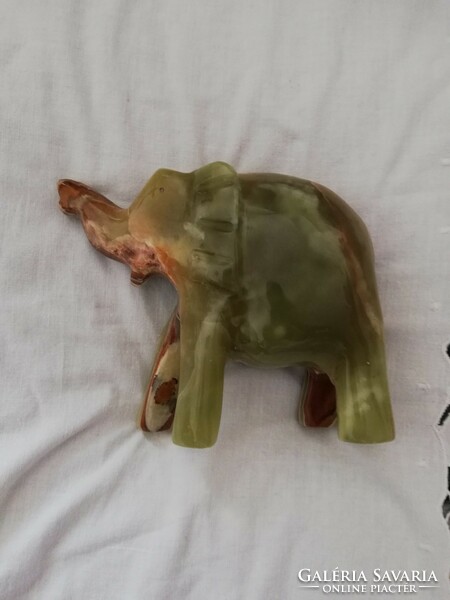 Green onyx elephant