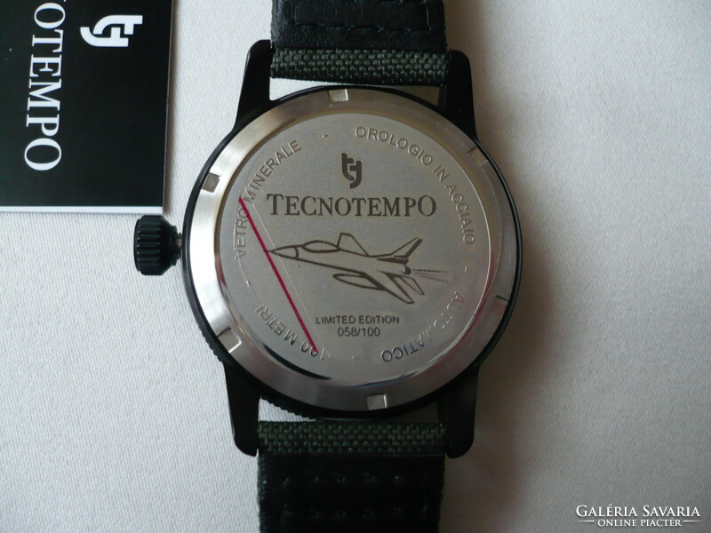 Tecnotempo fighter pilot is a never used, limited edition (058/100) automatic wristwatch