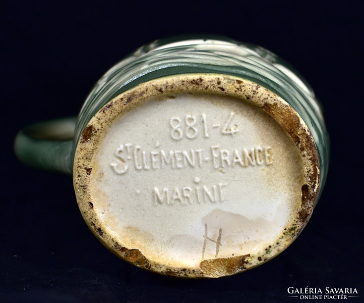 Art deco st.Clément france marine ... Ship pattern stoneware pourer