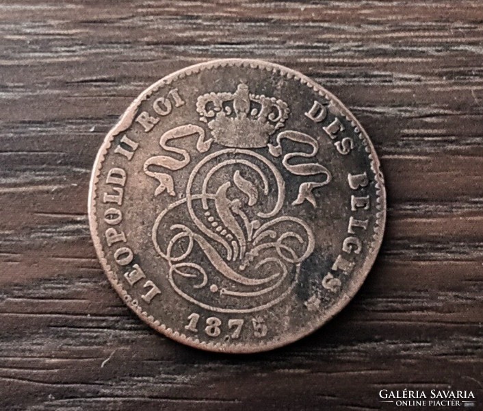 2 cent,Belgium 1875