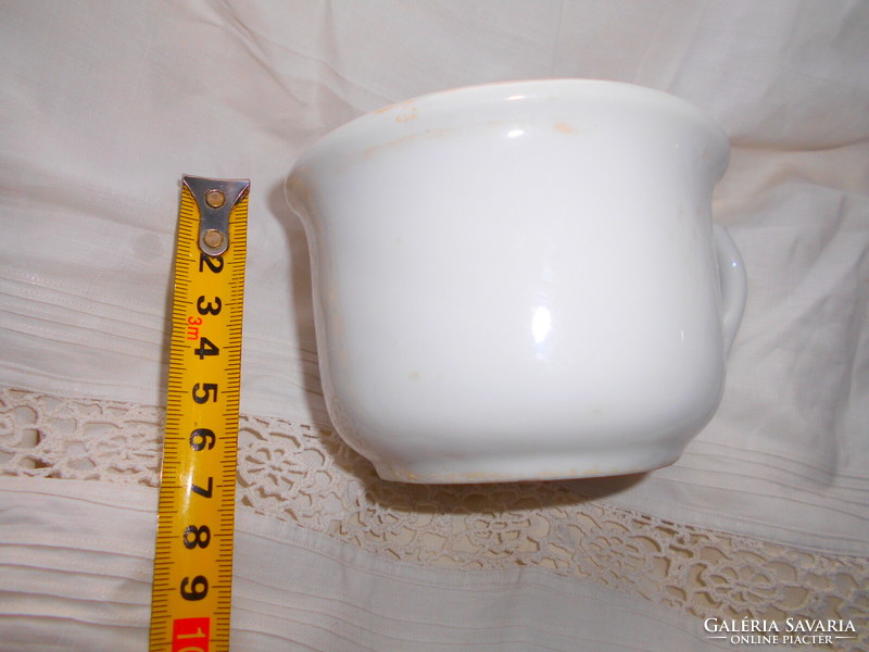 Antique thick porcelain comma mug