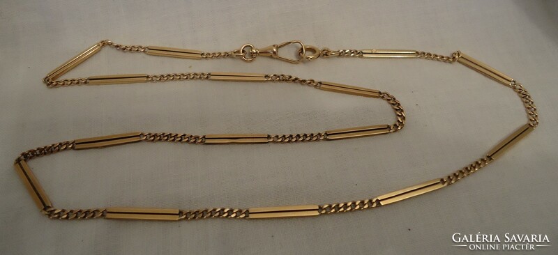 Antique gold hallmark master marked pocket watch chain