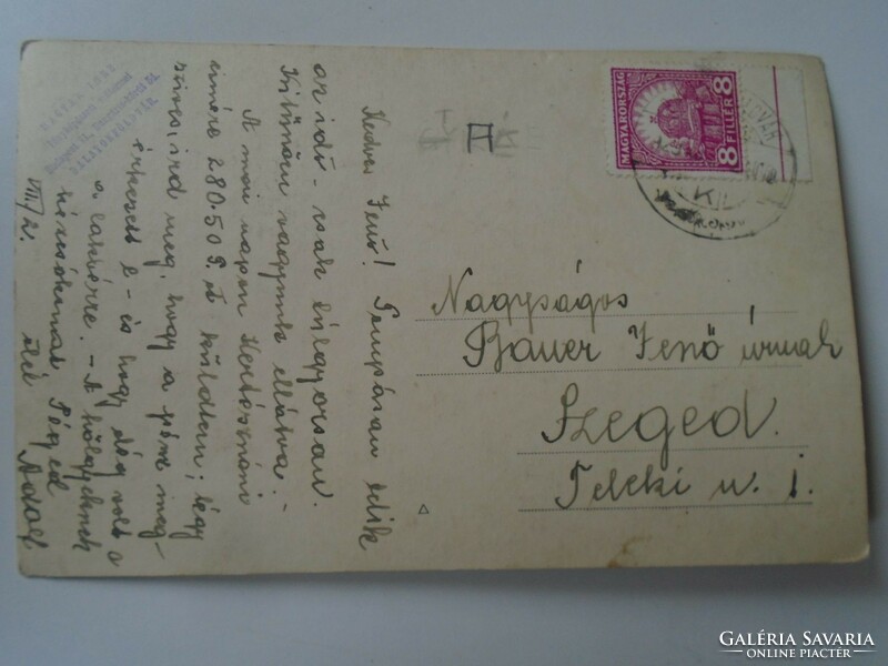 D195280 old postcard Balatonföldvár officer's resort Hungarian Imre photo 1920-30k Jenő Bauer - Szeged