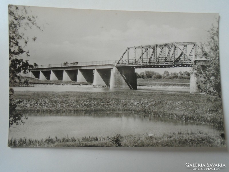 D195291 Régi képeslap  ENDRŐD  Körös-híd 1963