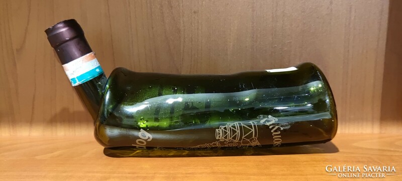 For sale: 3 retro wine, beer and champagne glasses bent with a special technique