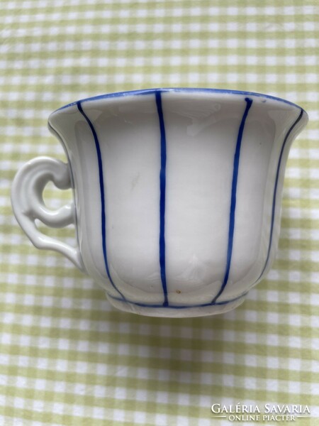 Beautiful antique bieder small cup with a special handle, hand painted