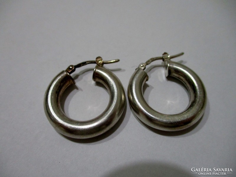 Beautiful old handmade silver earrings