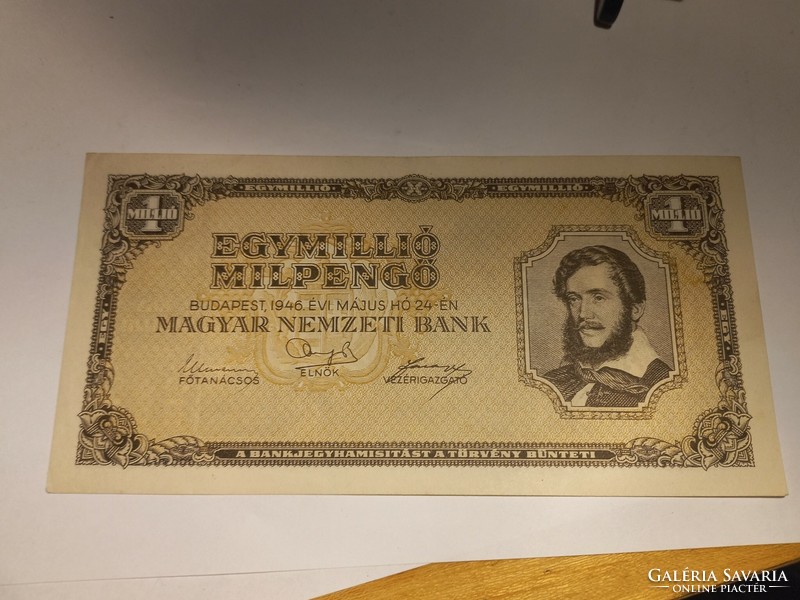 1946-os 1000000 Milpengő aUNC