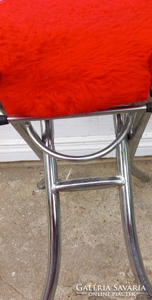 Retro design folding heart chair chrome negotiable