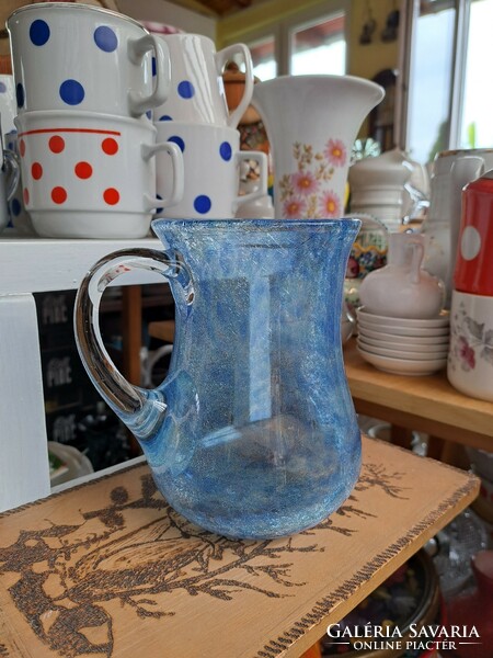 Collectors of rare cracked veil glass veil karcagi berek bath glass jug water jug