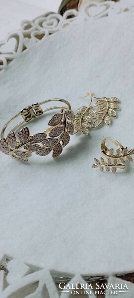 Verdana jewelry set - bracelet+earrings+ring