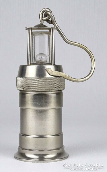 1N020 old small miner's lamp 14 cm
