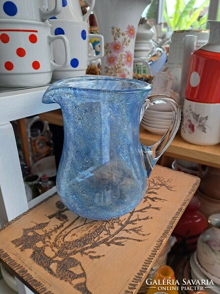 Collectors of rare cracked veil glass veil karcagi berek bath glass jug water jug