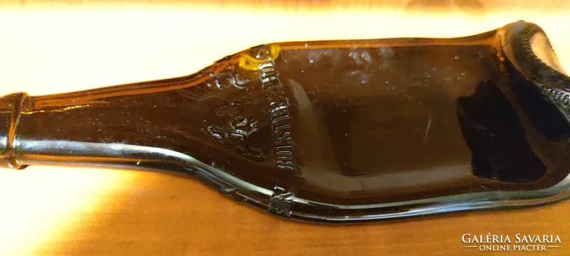 Eladó 3 db különleges technikával hajlított retro boros, sörös és pezsgős üveg