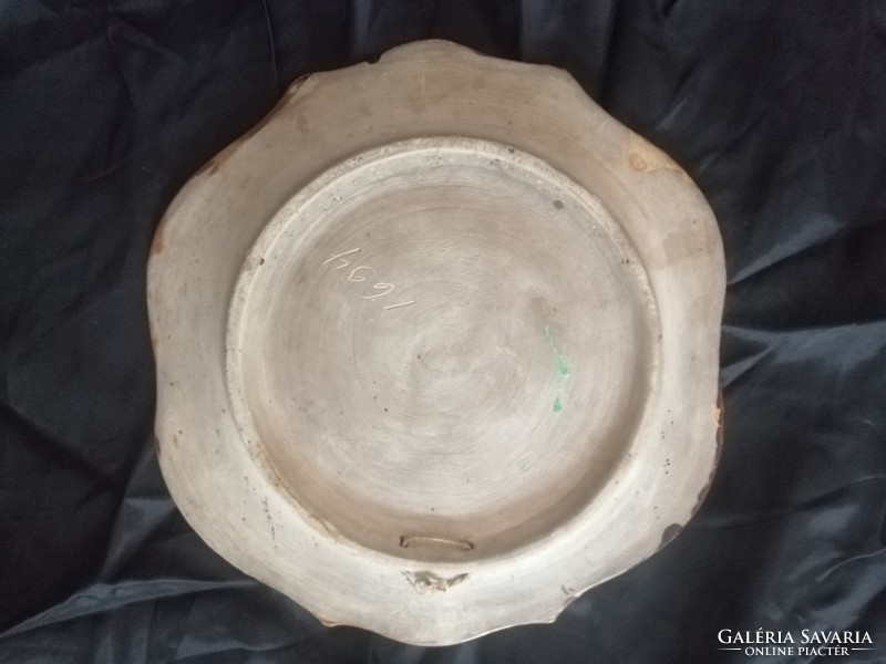 Hungarian hard ceramic decorative plate