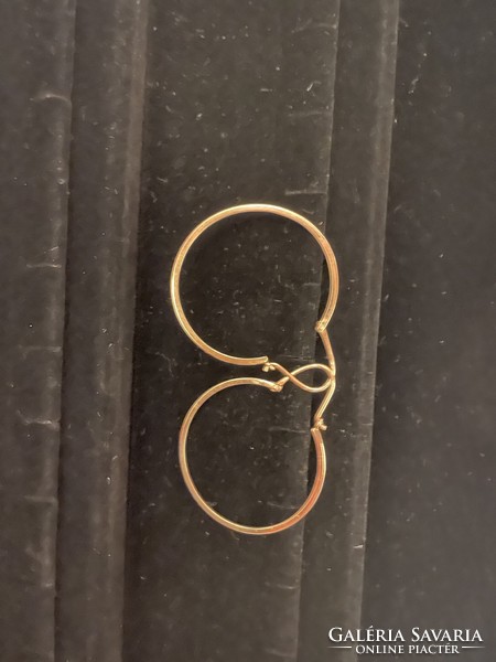 Gold hoop earrings 14 k