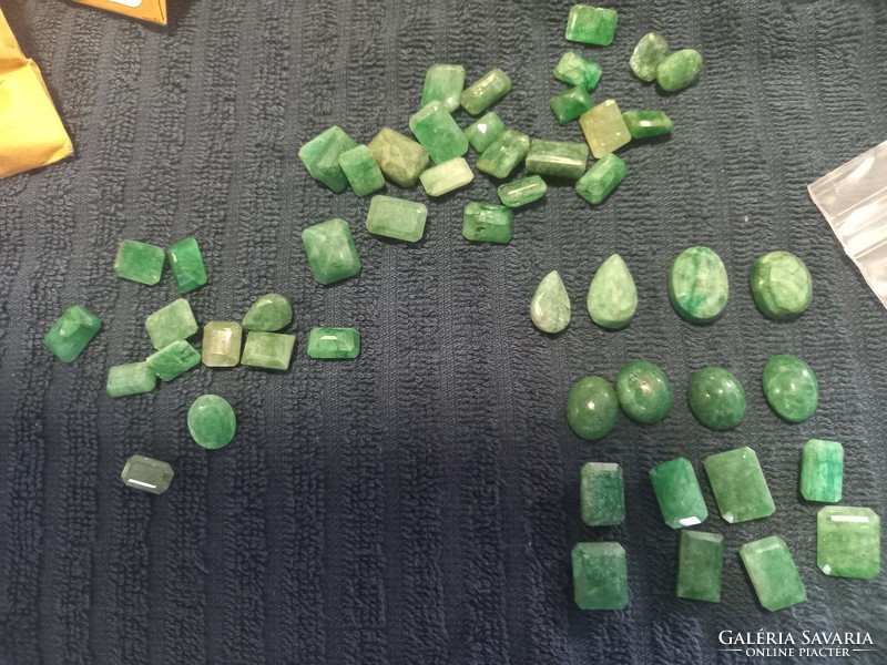 Action! Raw separable opaque emeralds! About 4-5 carats