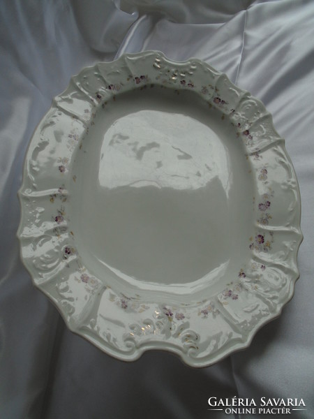 Large, turn-of-the-century baroque porcelain bowl, offering.