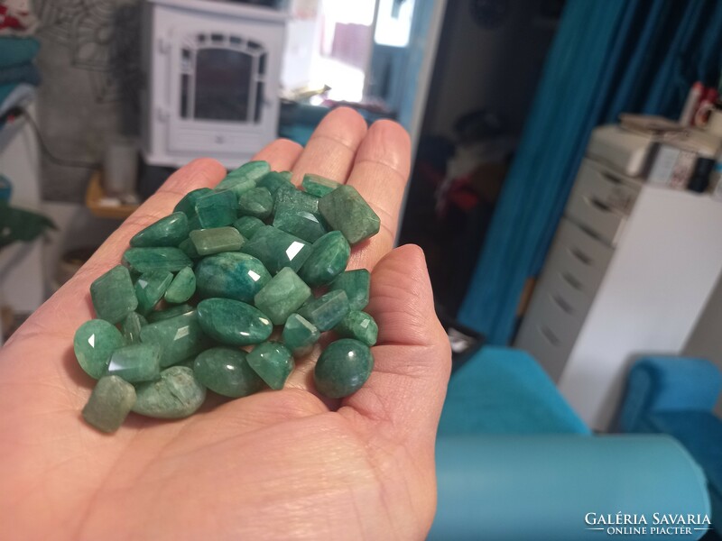 Action! Raw separable opaque emeralds! About 4-5 carats