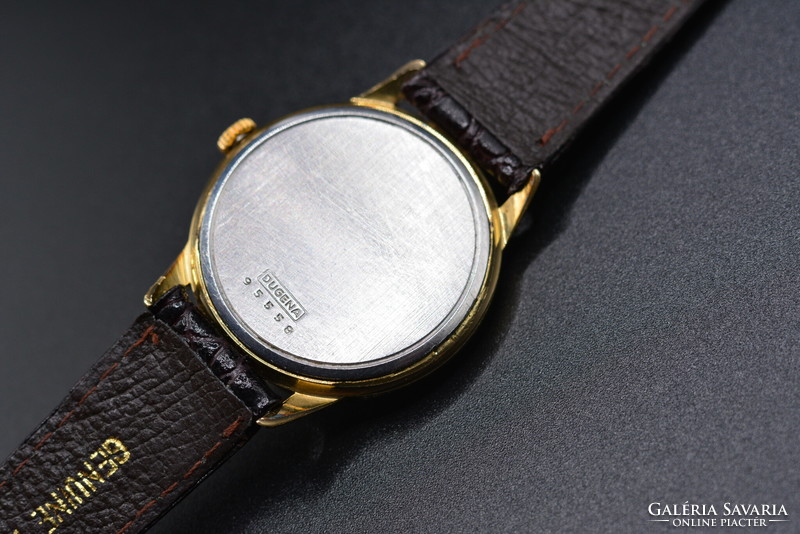 Dugena calendar tropica gold-plated watch