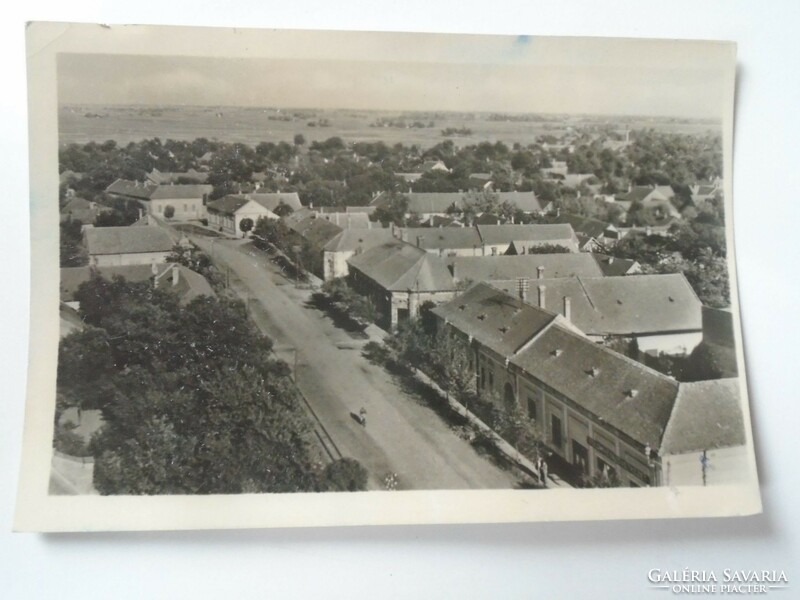 D195285 old postcard with pond hops (peaceful etc.) 1956