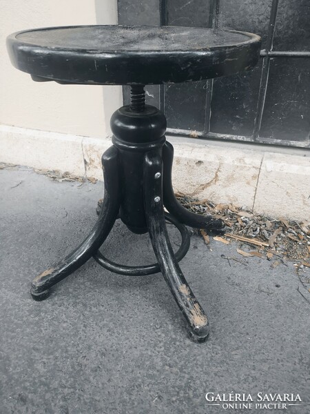 Antique thonet piano stool chair