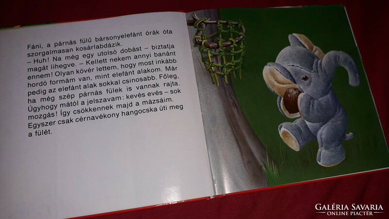 1990.Giulietta Fiore :Párnás fülű Fáni fára mászik képes mese könyv a képek szerint IFJÚSÁGI