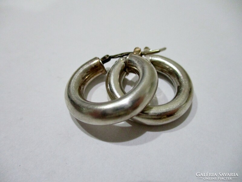 Beautiful old handmade silver earrings