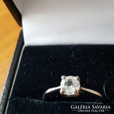 56 Os real white topaz 925 silver ring