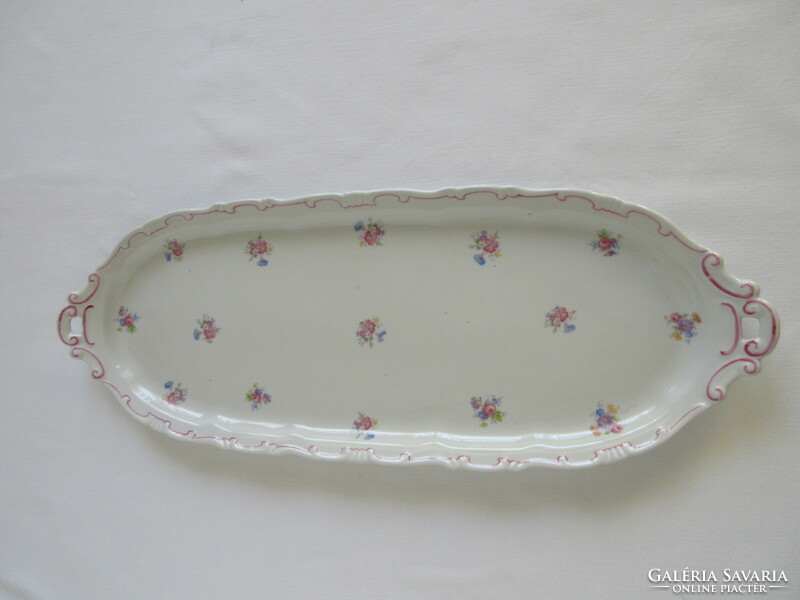 Old, shield-stamped, marked Zsolnay floral tray.. Negotiable!