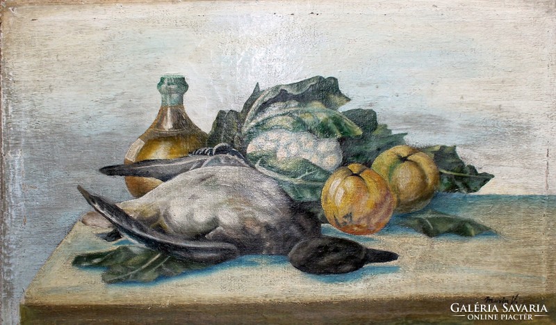 Vilmos Murin: still life with a wild duck