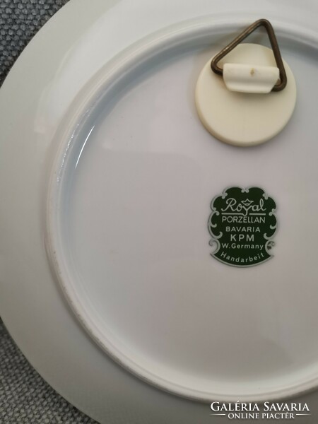 Royal Porzellan - Bavaria fali tányér 17cm