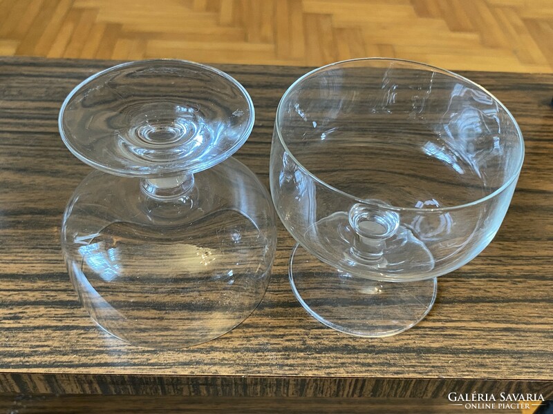 Set of 6 retro martini cognac glasses