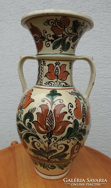 Máthé dénes ceramic huge floor vase from Korond