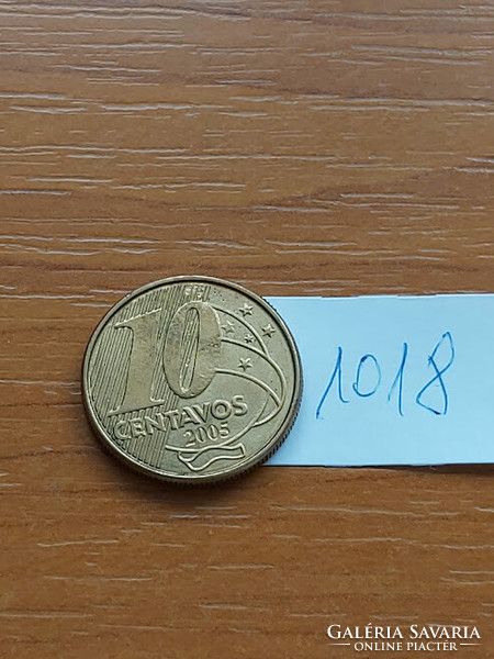 Brazil brasil 10 centavos 2005 1018