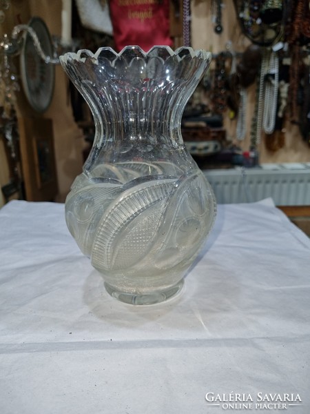 Old crystal vase