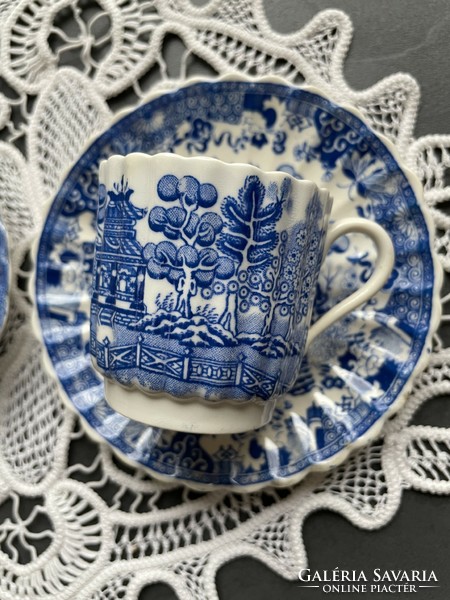 Antik Copeland Spode kínai mintás porcelán mokkáscsésze