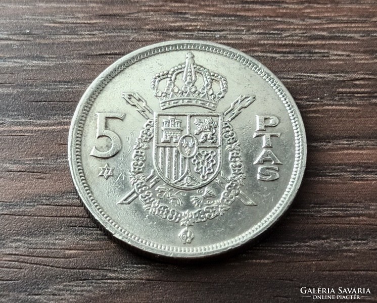 5 peseta,Spanyolország 1975