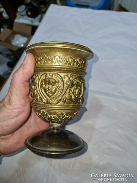 Old copper goblet