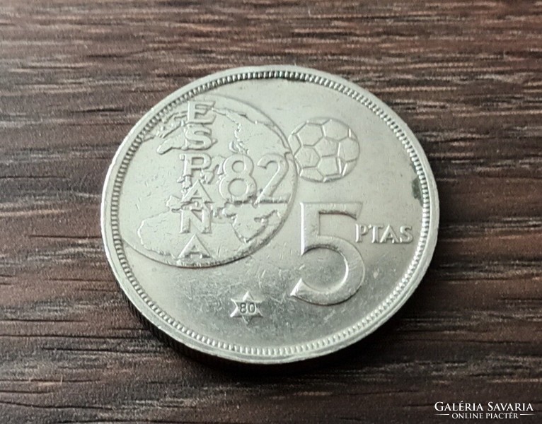 5 peseta,Spanyolország 1980