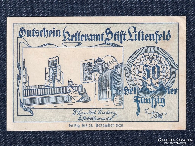 Austria Lilienfeld 50 heller emergency money 1920 (id77687)