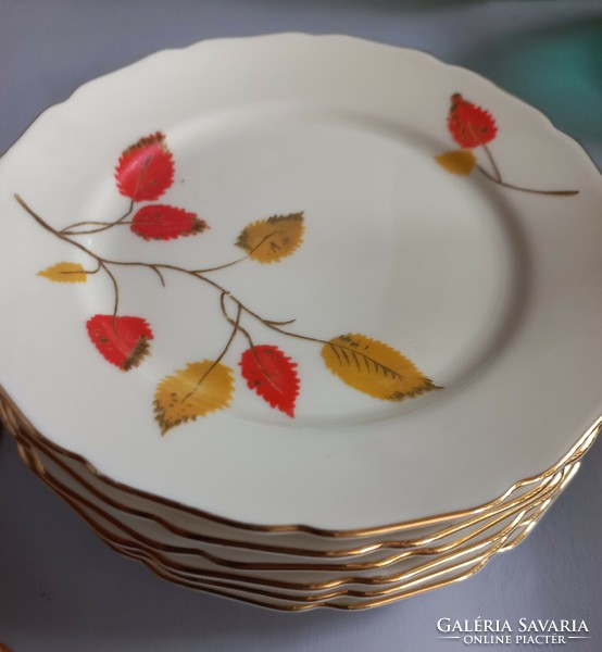 Thomas Ivory, Rosenthal süteményes tányér 6 db, krémszínű, 1940