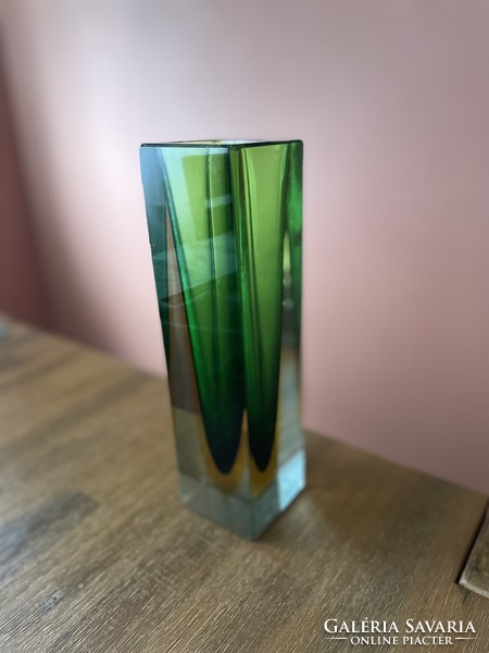 Muránói Sommerso üveg váza