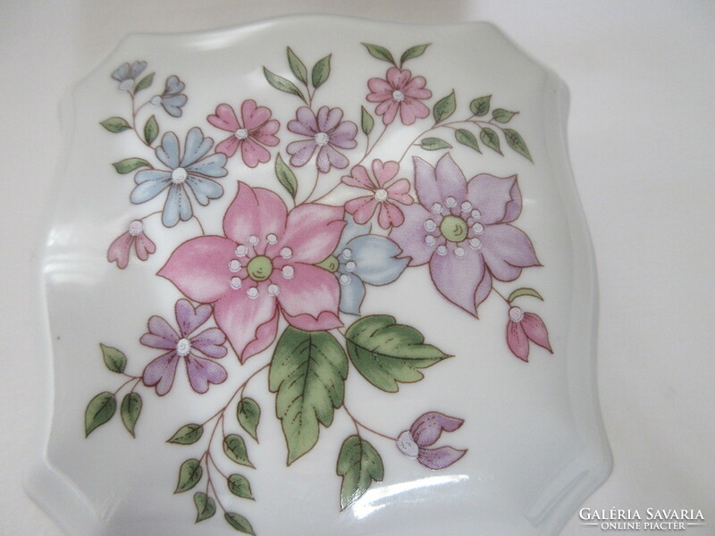 Marked, old Zsolnay floral bonbonier, jewelry holder. Negotiable!