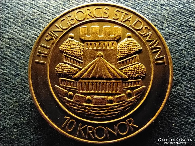 Svédország Helsingborg 10 korona 1980 zseton réz-bronz (id70331)