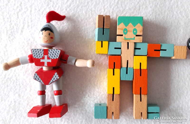 Flexibilis fa figurák, - transzformer, robot, lovag, hercegnő -