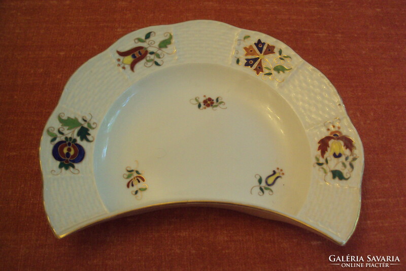 Herend bone plate - especially rare Hungarian - (motifs hongrois) - with mhg pattern.