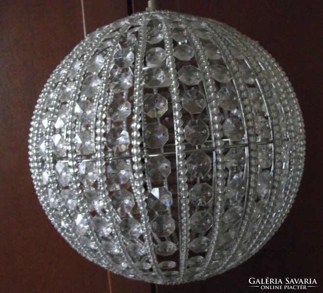 Acrylic ceiling lamp with crystal effect, pendant