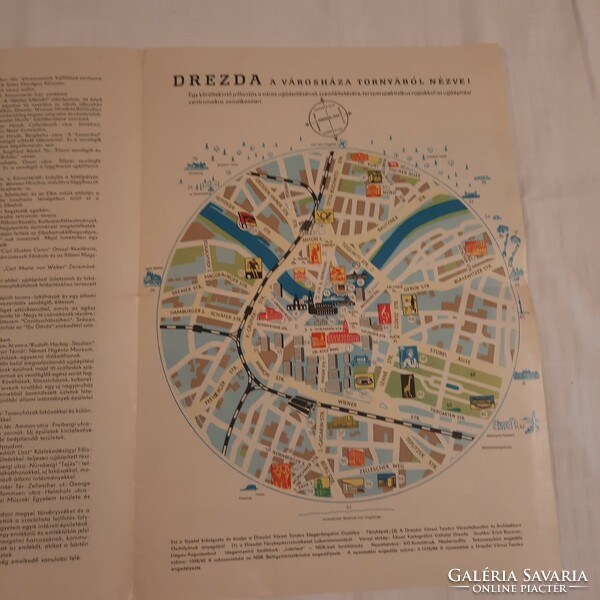 DREZDA     Drezdai Városi Tanács magyar nyelvű  idegenforgalmi kiadványa 1966