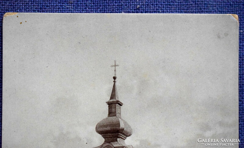 Ostoros - Roman Catholic church photo postcard 1920?